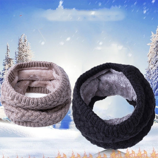 Warm Cotton Collar Scarf for Women